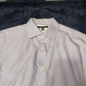 Men’s banana republic dress shirt medium purple non iron slim fit